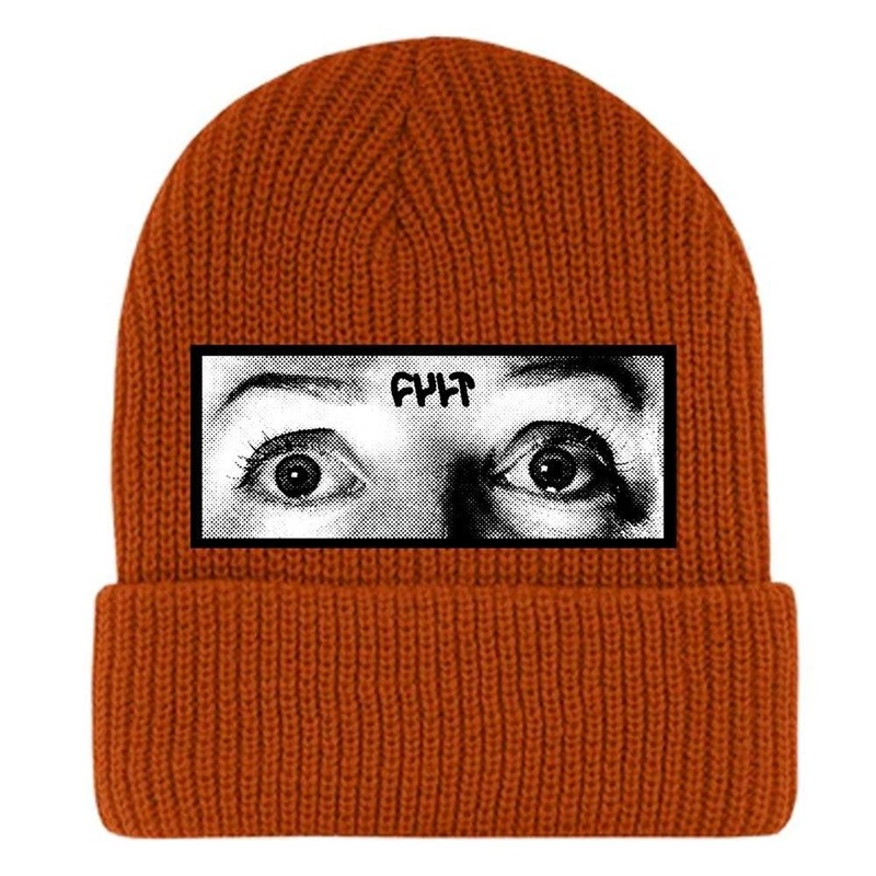 Cult Eyes Beanie – Burnt Orange
