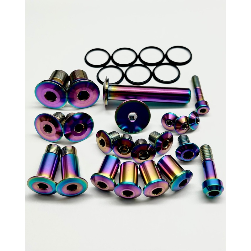 Specialized Enduro Frame Hardware Kit 2020+ – Titanium Rainbow Oil Slick