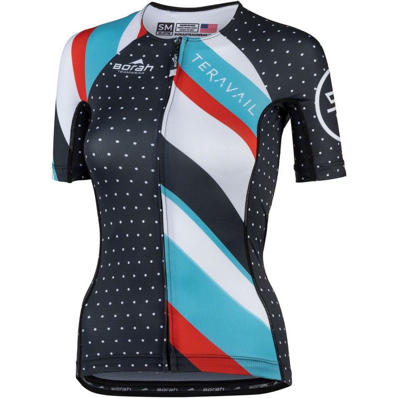 Waypoint Womens Jersey – Black White Blue Red Small