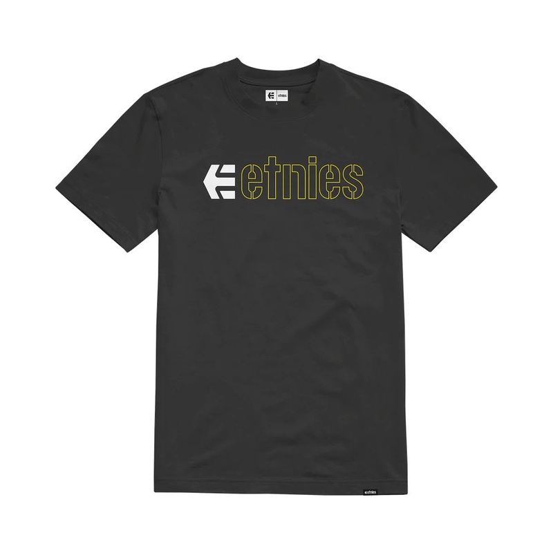 Etnies Ecorp Tee – S – Black – Yellow – White