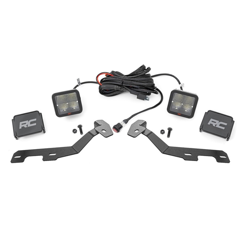 Rough Country | LED Light Kit | Ditch Mount | 2″ Spectrum Pair | Spot | Ram 1500 (19-26) | 82295