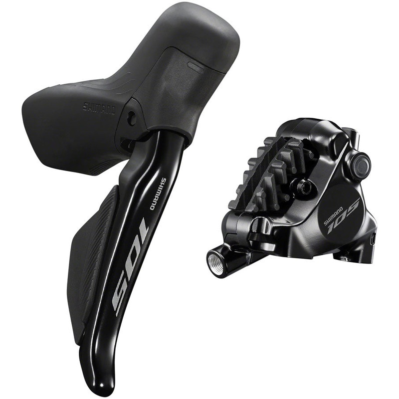 Shimano 105 ST-R7170-RE Di2 Shift/Brake Lever with BR-R7170 Hydraulic Disc Brake Caliper – Rear, 12-Speed, Flat Mount,
