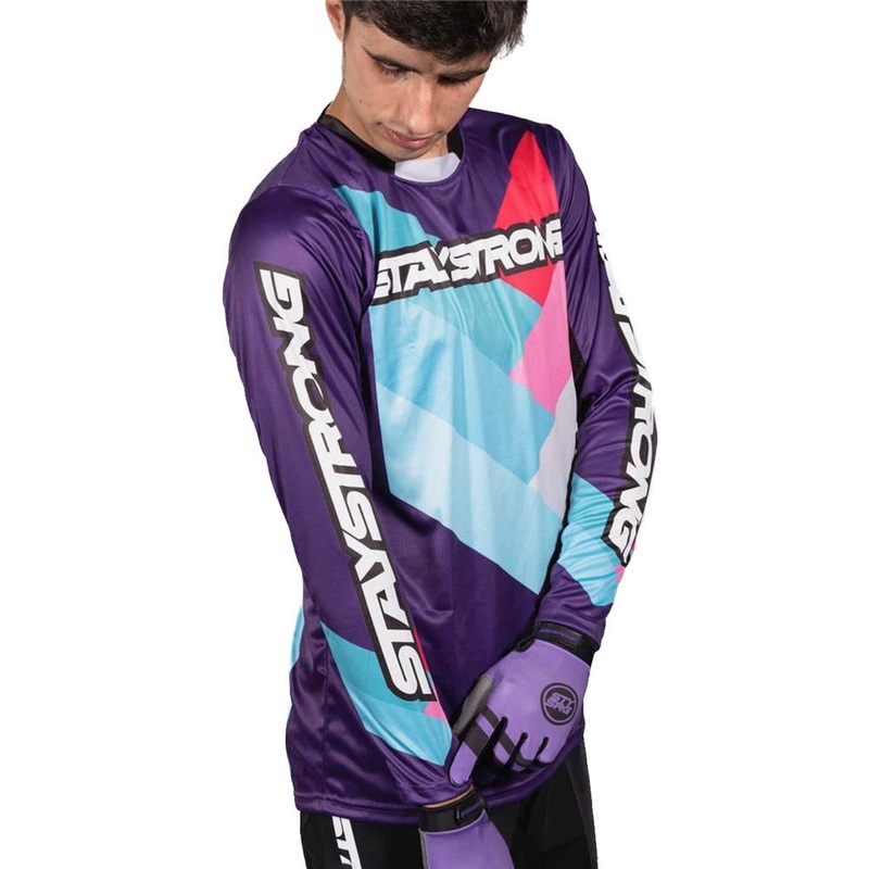 Stay Strong Chevron Race Jersey – Purple