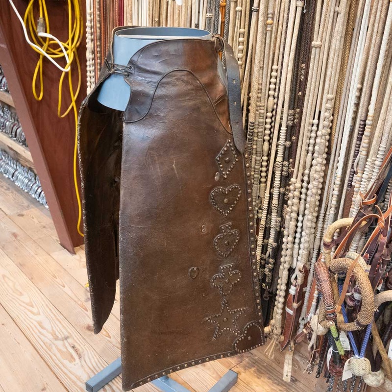 Vintage Cowboy Chaps w/Poker Suits