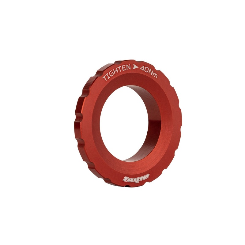 Hope External Lock Ring For Centrelock Wheels – Centrelock Lock Ring – Red