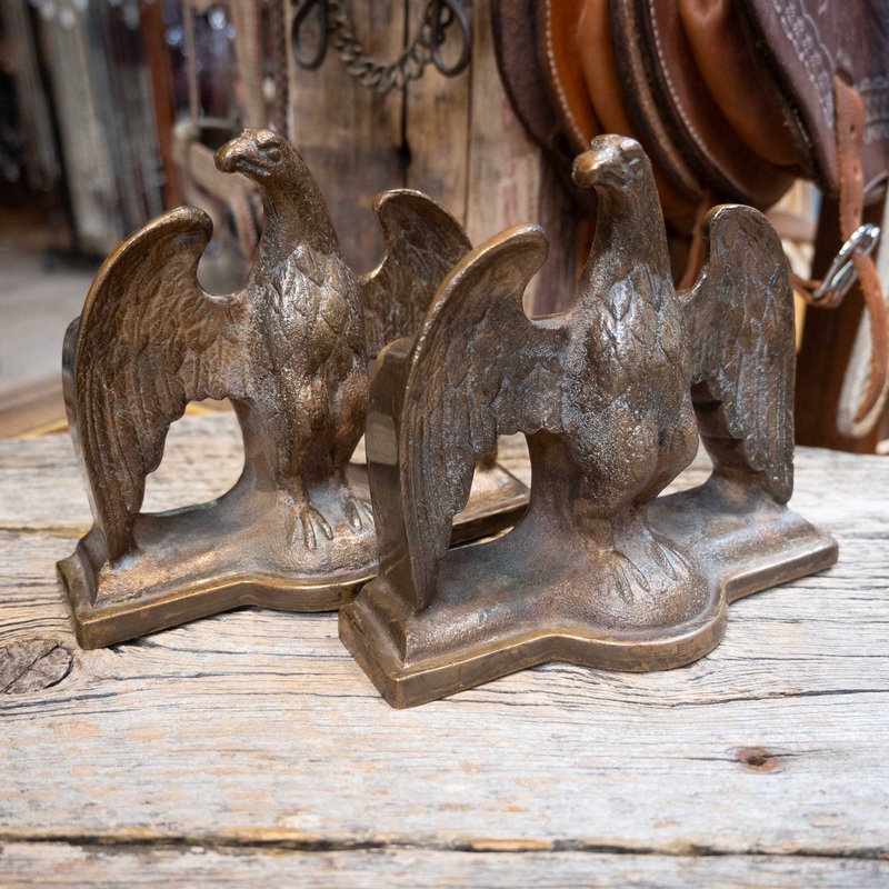 Vintage Brass Eagle Bookends
