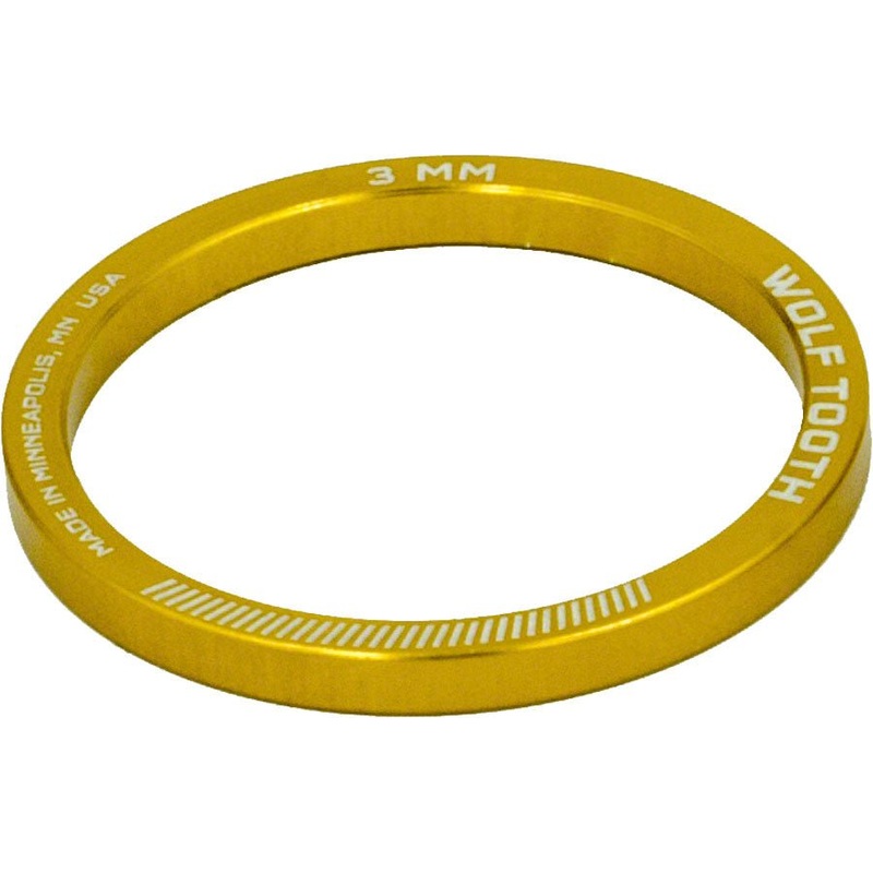 Wolf Tooth Headset Spacer 5 Pack 3mm Gold