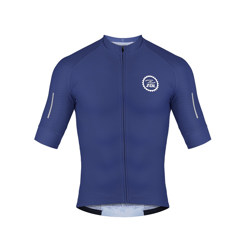 Zol Cycling Blue Breathable Race Fit Jersey (Men’s)