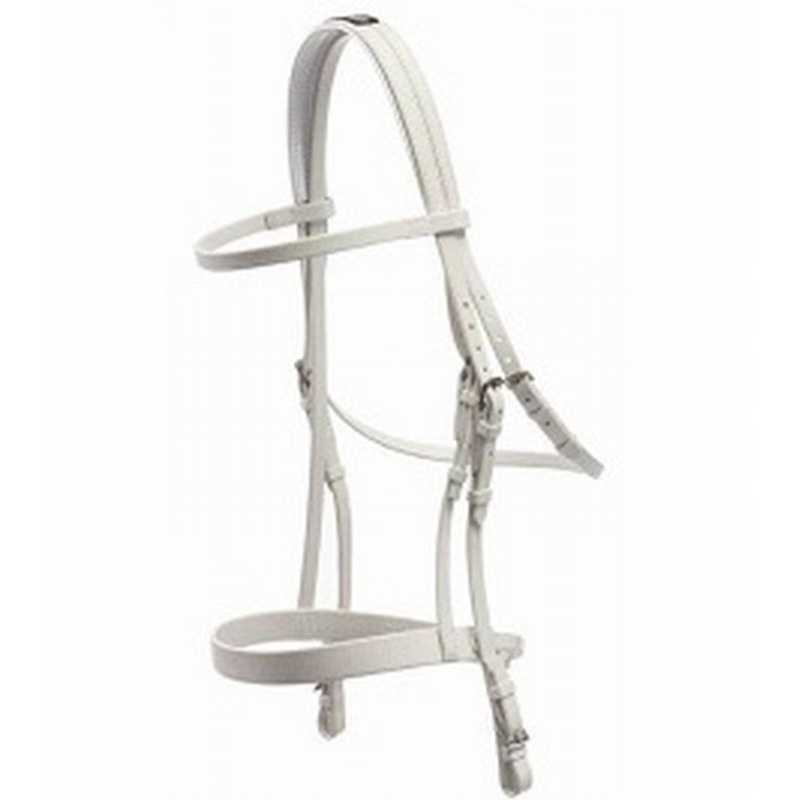 Bridle racing pvc vcws white