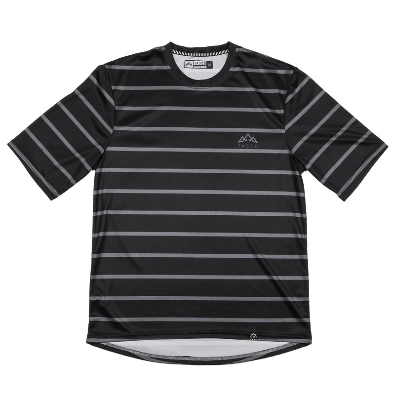 Old Town Trail Striped Mountain Bike Jersey Black