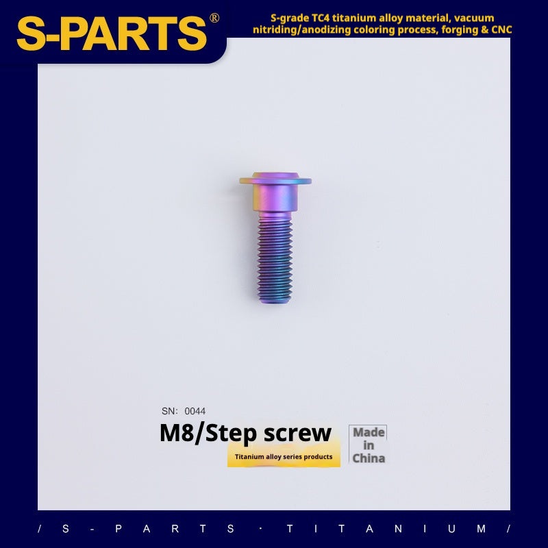 SPARTS A3 Umbrella Head Step Series M8 Candy Color Titanium Screws Motorcycle Auto
