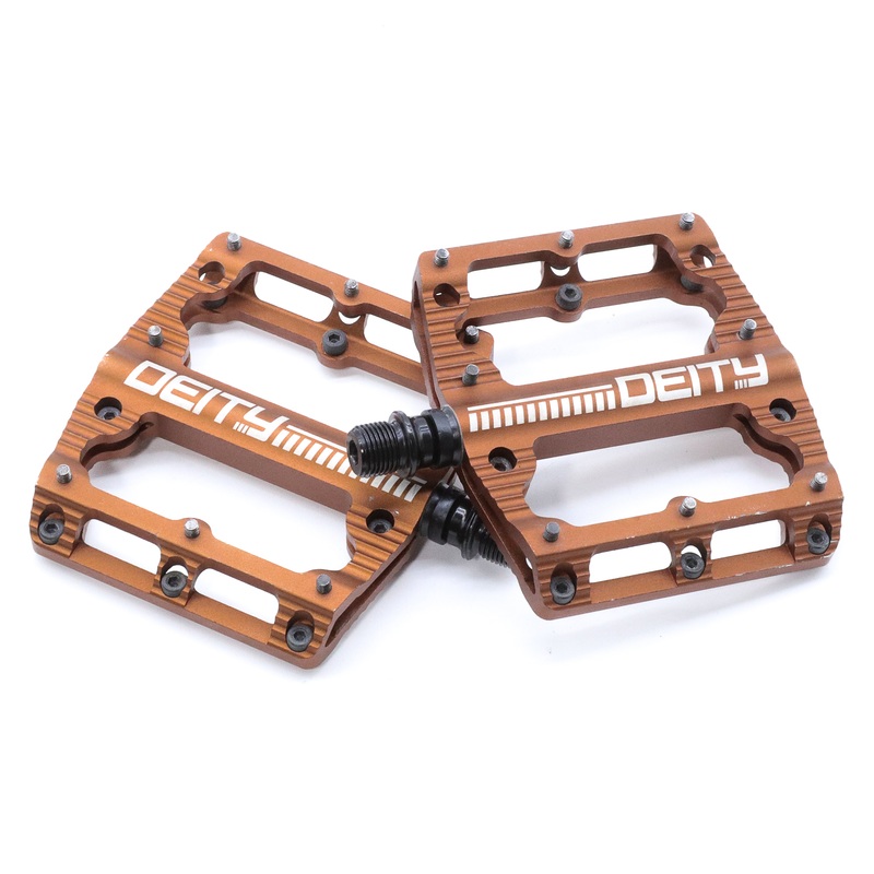 Deity Black Kat Platform MTB Bike Pedals – 429g, Bronze
