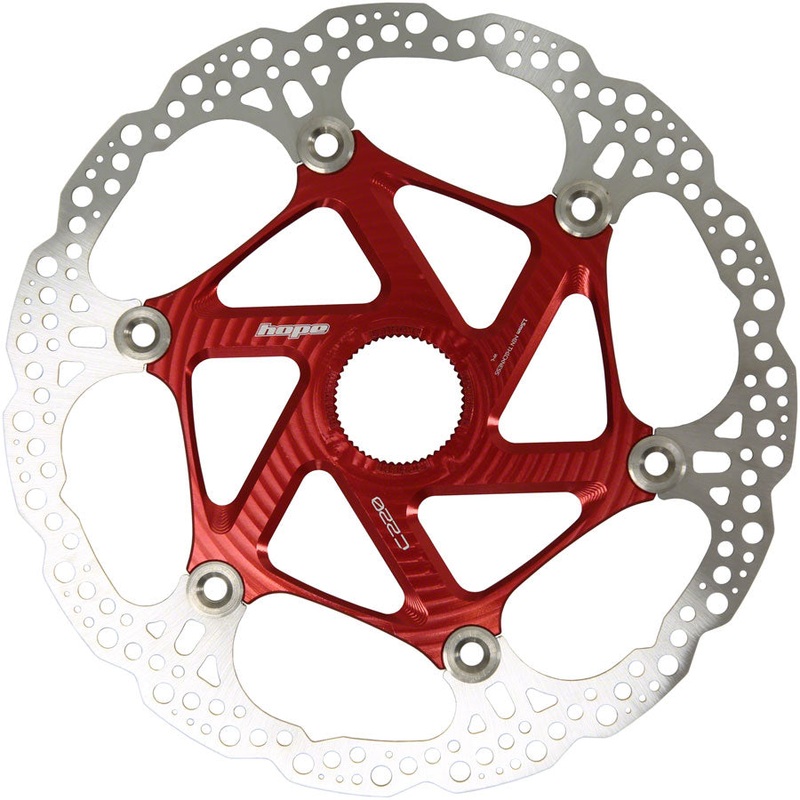 MTB Floating Centre-Lock Disc Brake Rotor – 220mm Center-Lock Red