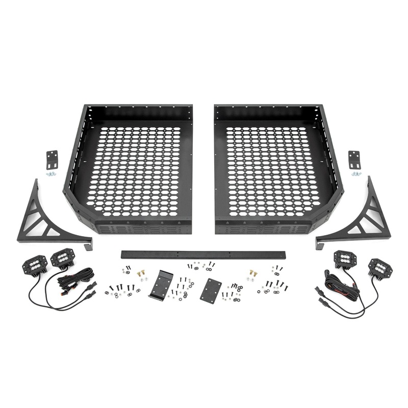 Rough Country | Cargo Rack | Dual 2″ Black LED Pairs | Flush Mount | CFMOTO UFORCE 1000  | 96121