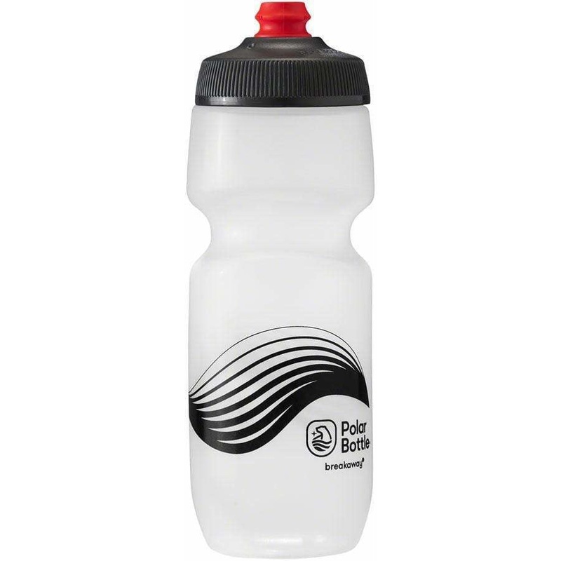 Breakaway Wave Bike Water Bottle – 24oz, Frost/Charcoal White