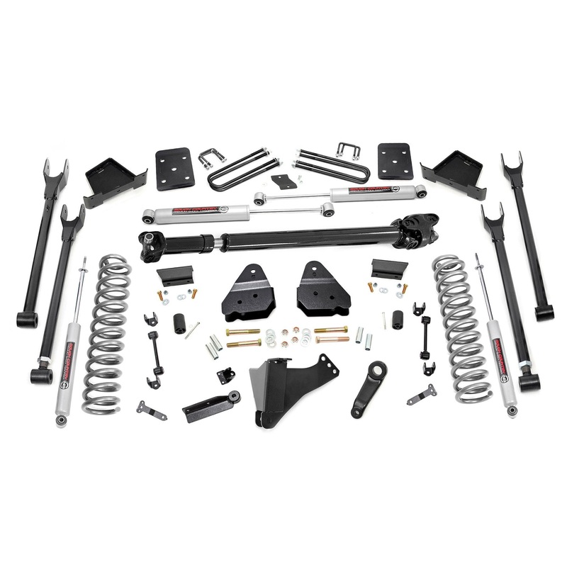 Rough Country | 6 Inch Lift Kit | Diesel | 4-Link | FR D/S | Ford F-250/F-350 Super Duty (17-22) | 50721