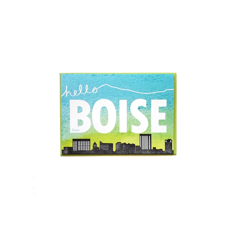 Hello Boise Skyline Card