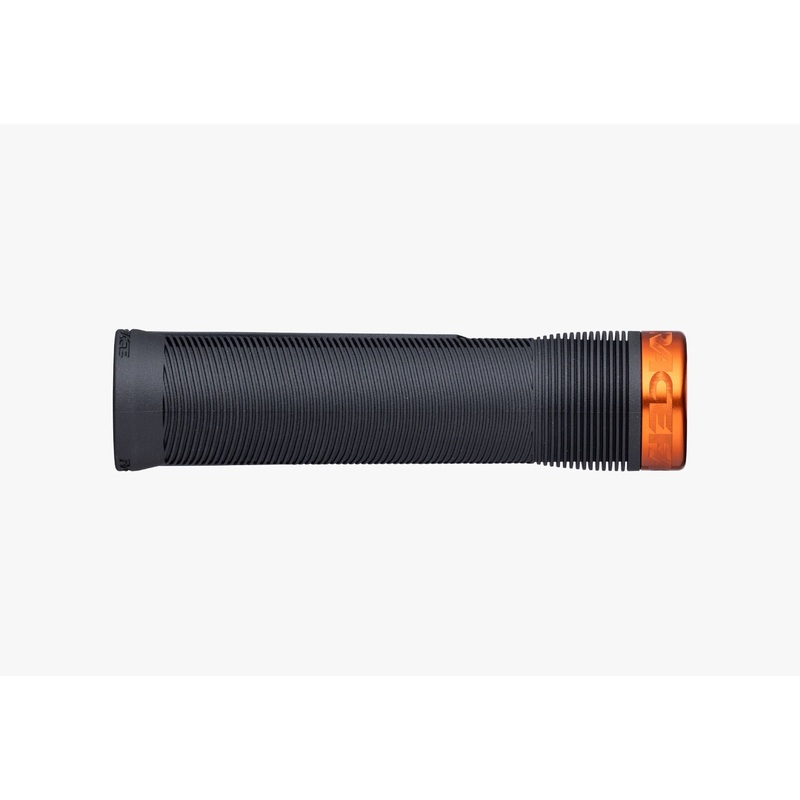 Race Face Chester Lock On Grips – Black With Orange Clamps – Single Lock On Grips – 34mm