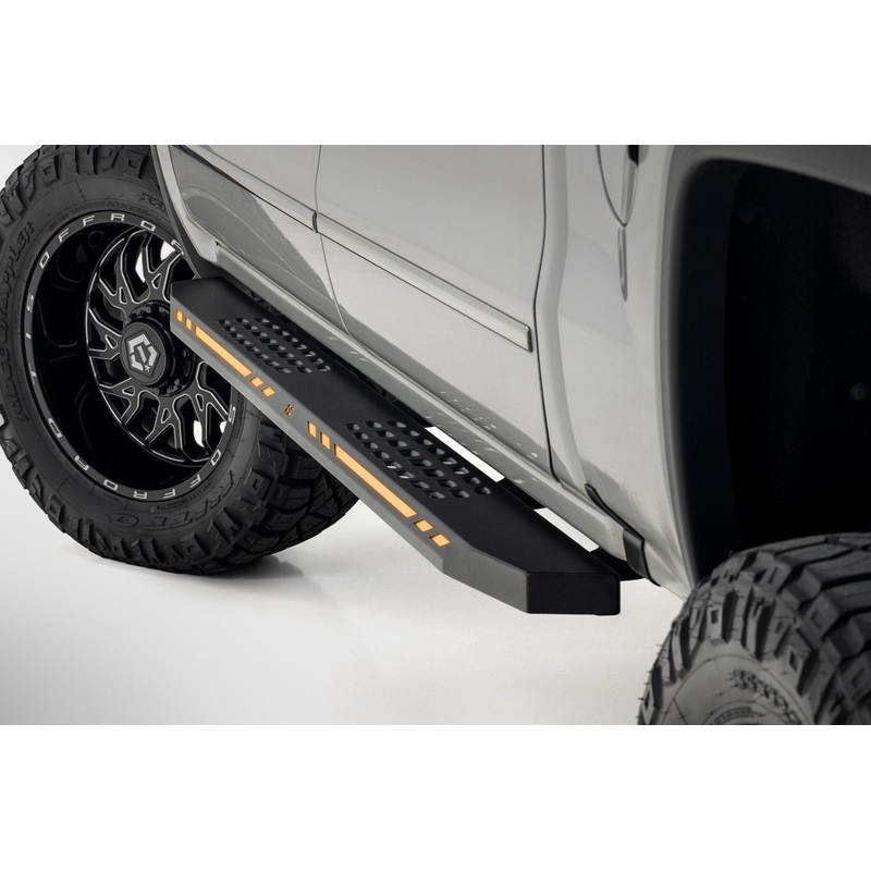 Rough Country | AC2 Running Boards | Amber/White | Crew Cab | Chevy/GMC 1500 (2007-2018) | 57003