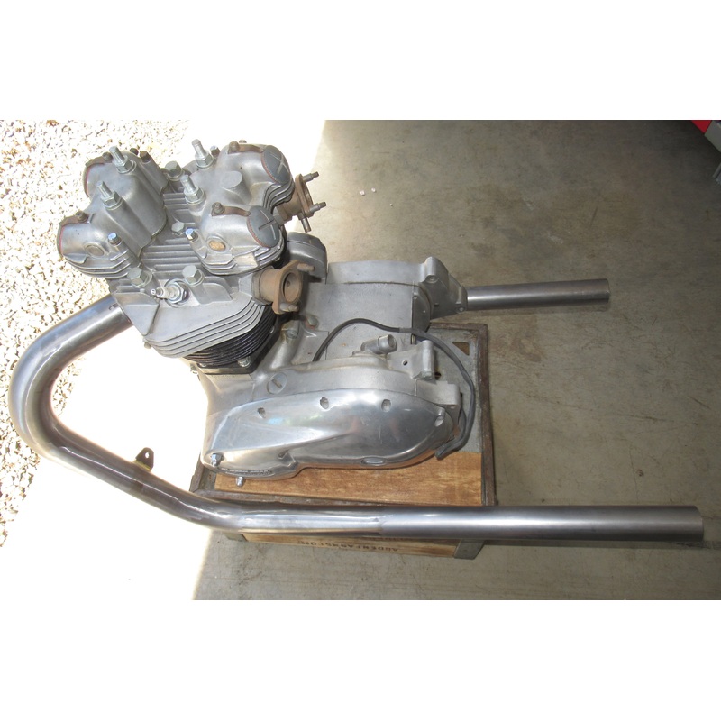 Triumph 650 750 drag pipes 1 3/4″ exhaust headers bare steel pipe set T120 TR6