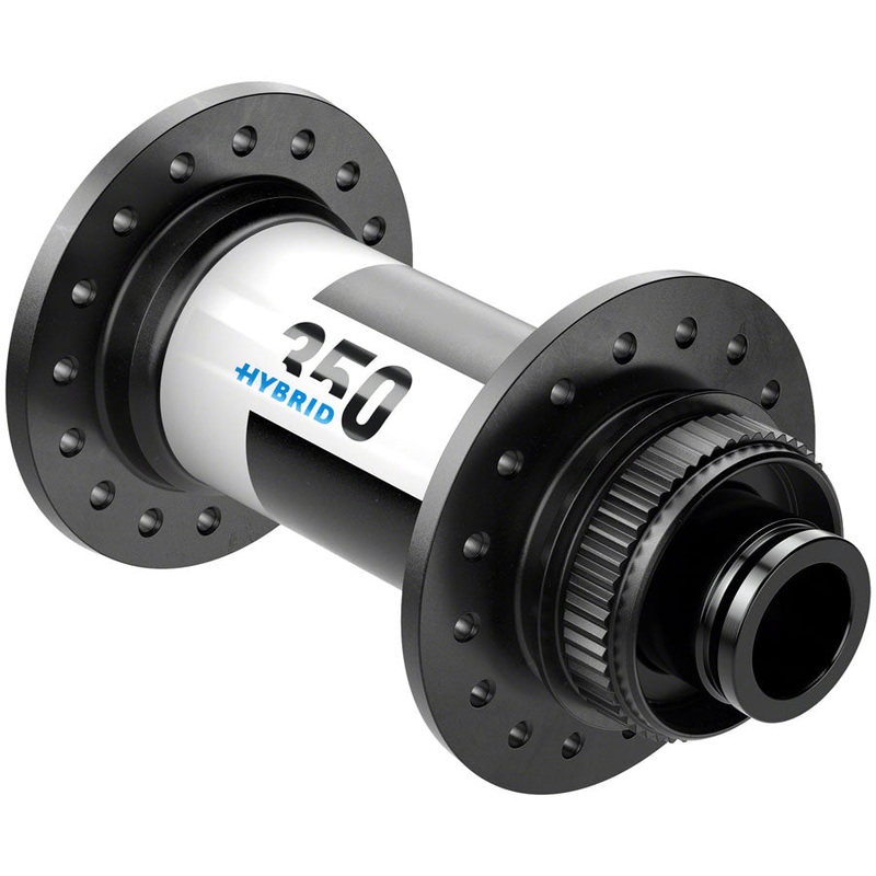 DT Swiss 350 Hybrid Front Hub – 15 x 110mm, Center-Lock, Black, 32h