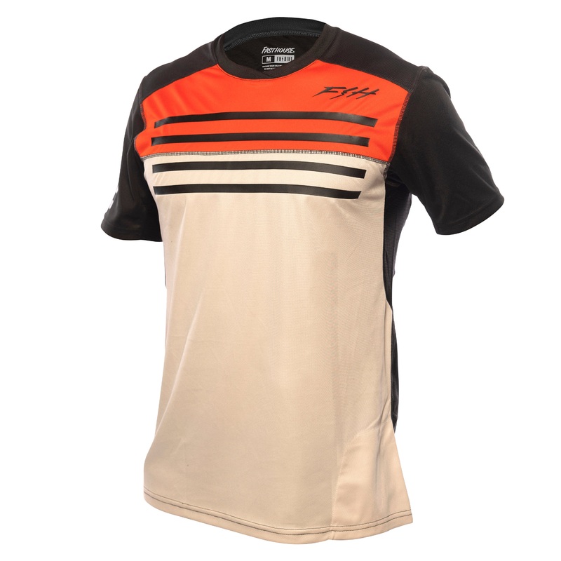 Fasthouse Alloy Sidewinder Short Sleeve Jersey – XL – Red – Cream