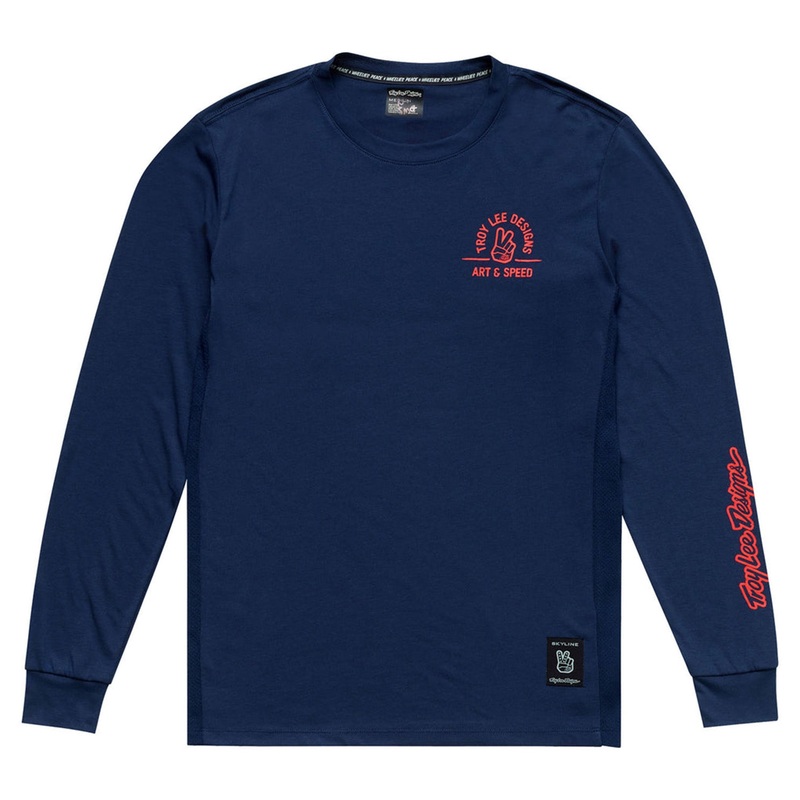 TLD Skyline Long Sleeve Ride Tee – XL – Locals Midnight
