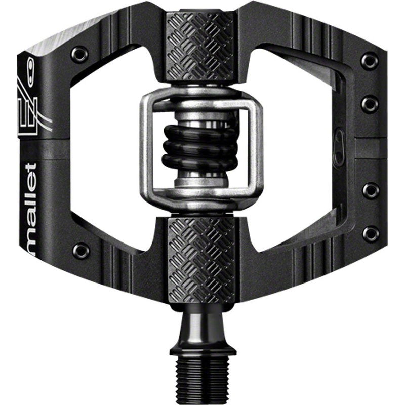 Crankbrothers Mallet Enduro Pedals – Dual Sided Clipless with Platform, Aluminum, 9/16″, Black