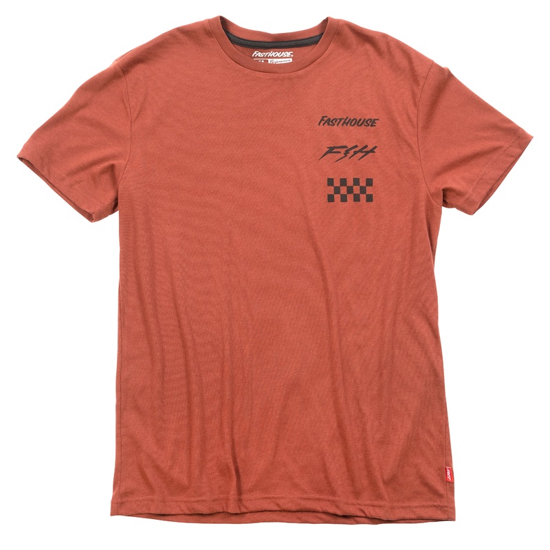 Fasthouse Evoke Short Sleeve Tech Tee – S – Rust
