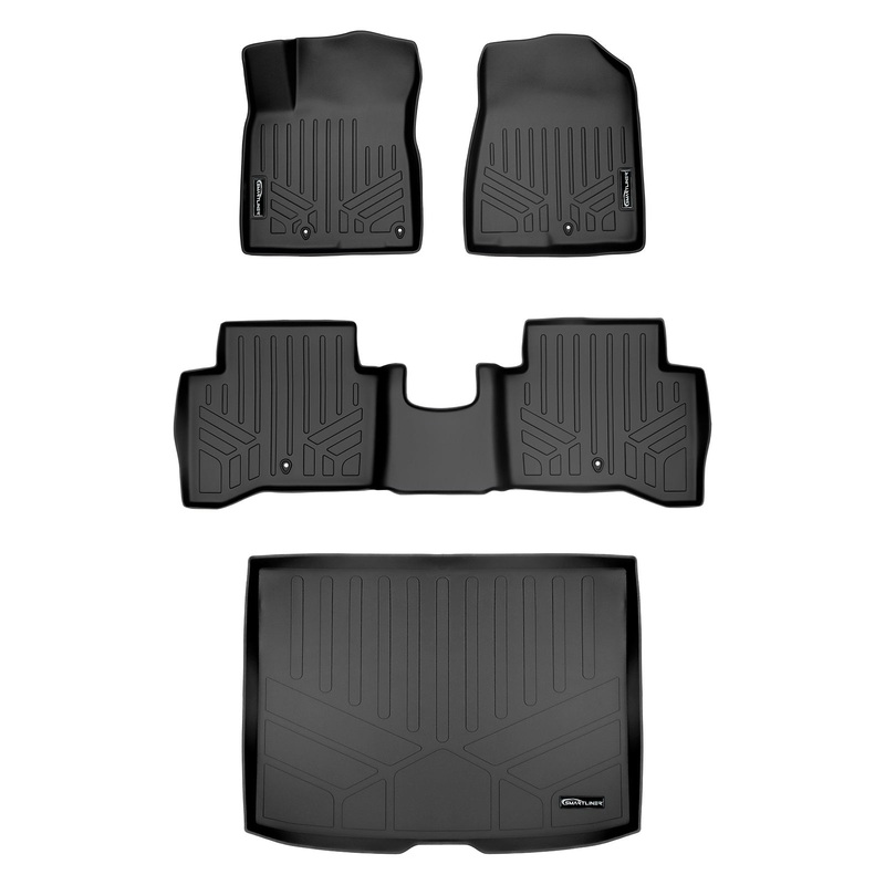 SMARTLINER Custom Fit Floor Liners For 2017-2021 Kia Niro (No Plug-in Hybrid) Black