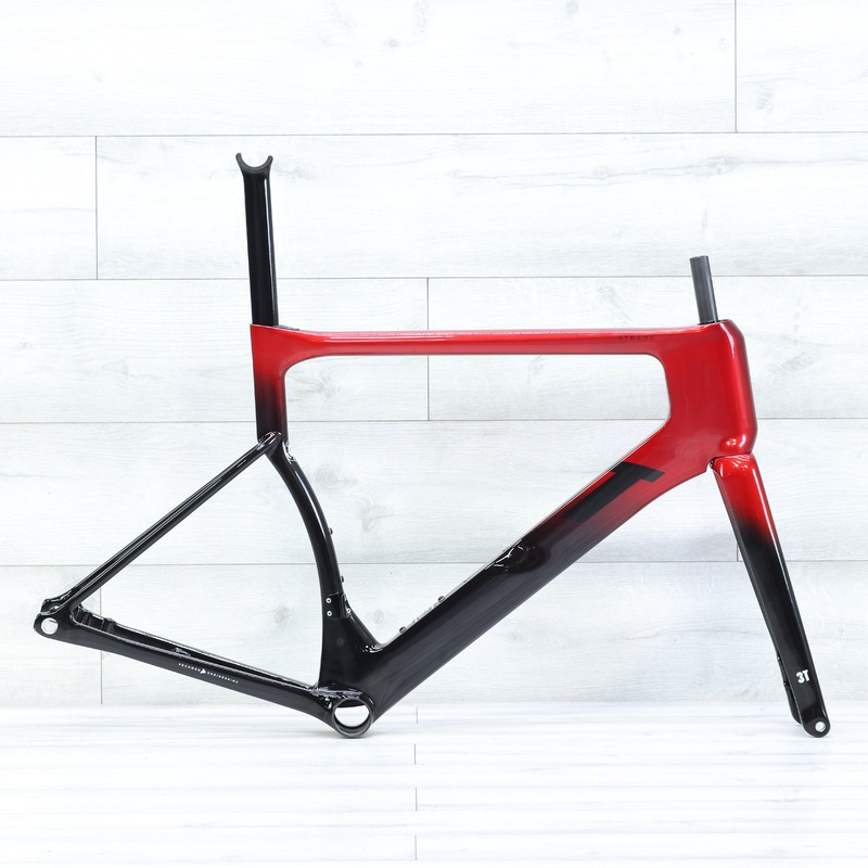 3T Strada 2x Disc Brake Aero Road Bike Frameset 700c Red/Black  – 56cm