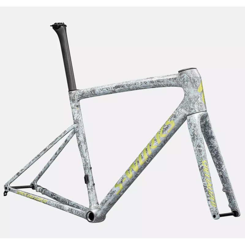 Specialized Tarmac SL8 Road Bicycle Frameset GlossGlacialMetallic/RedToGoldPearl/White