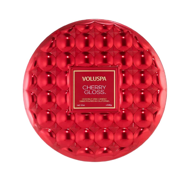 Voluspa Cherry Gloss 3 Wick Tin Candle