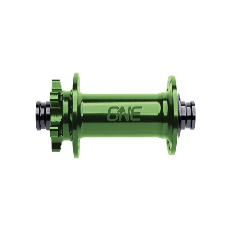 OneUp Components 6 Bolt Disc Front Hub – Front – 15x110mm Boost – 6 Bolt – 28 Hole – J-Bend – Dark Green