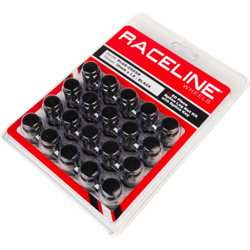 RLUG-CS25B 12MMX1.50 LOCK STYLE LUG 20/PK LOCK STYLE LUG NUTS BLK