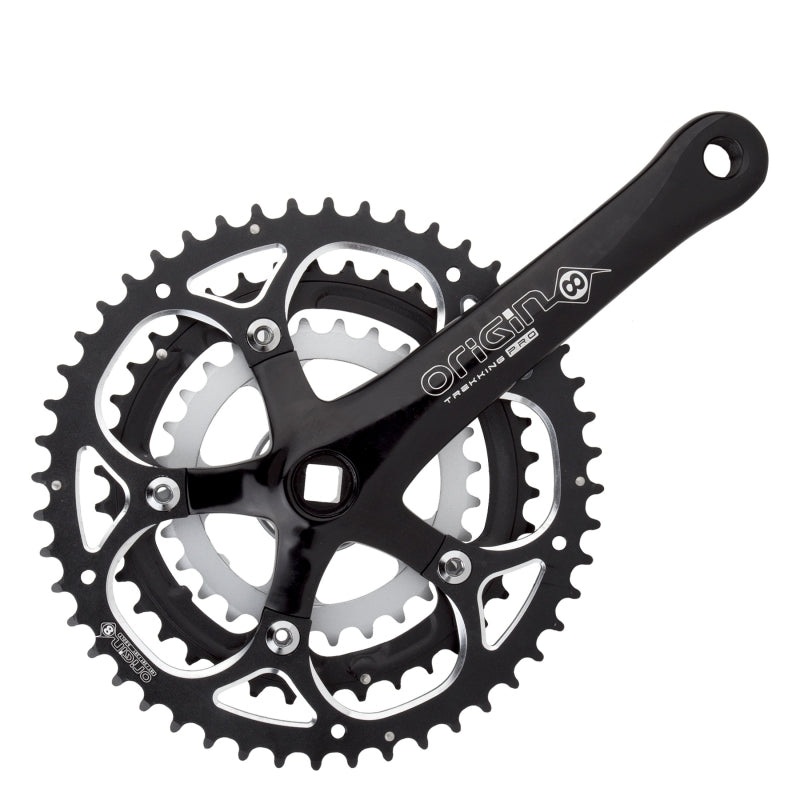 Trekking 175×48/38/28 113 SQR JIS crankset black