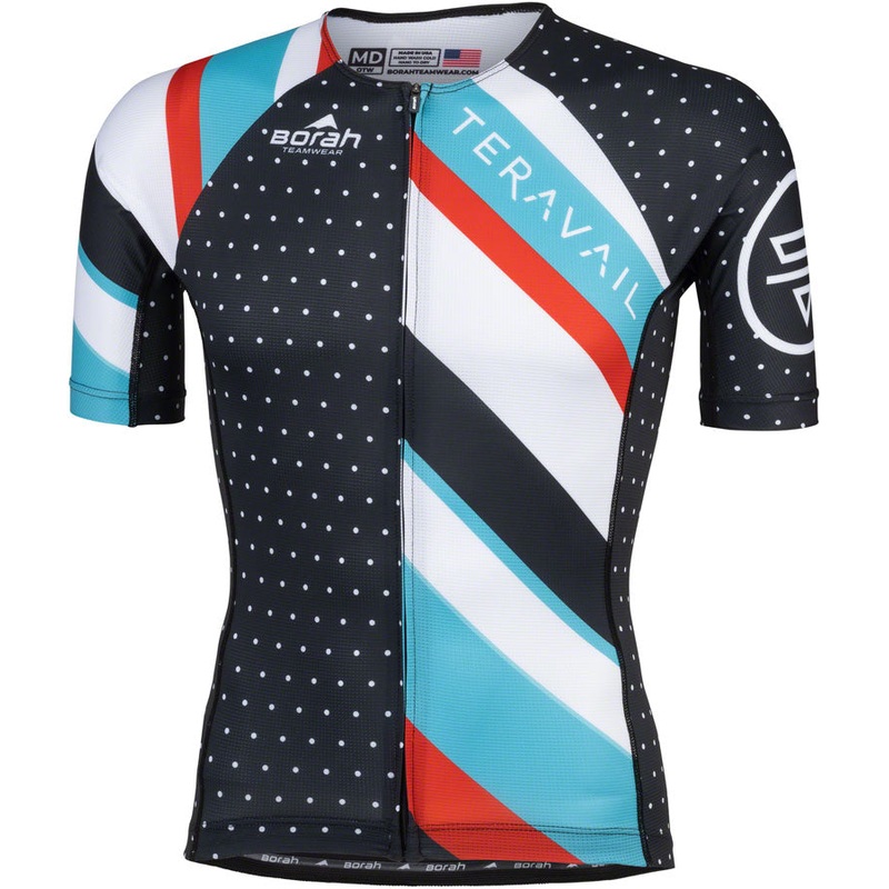 Waypoint Mens Jersey – Black White Blue Red X-Large