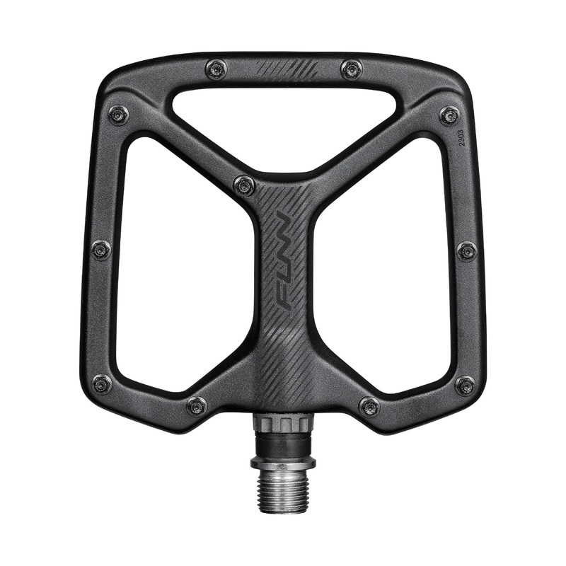 FUNN Python V2 Flat Aluminium Pedals – Standard – Black