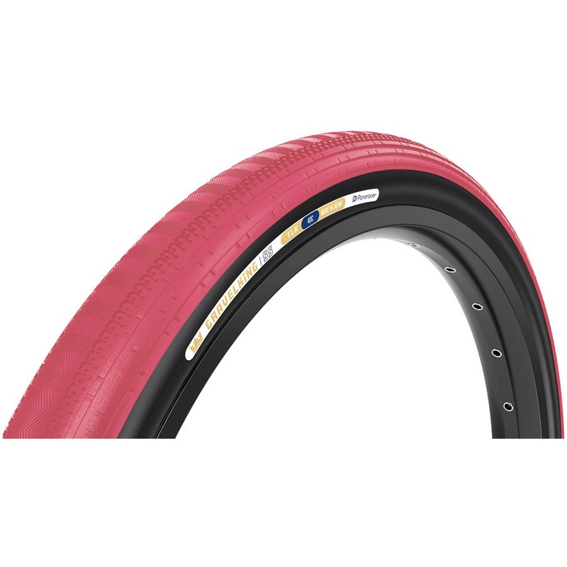Panaracer GravelKing SS Tire – 700 x 40 Tubeless Folding Cranberry/Black