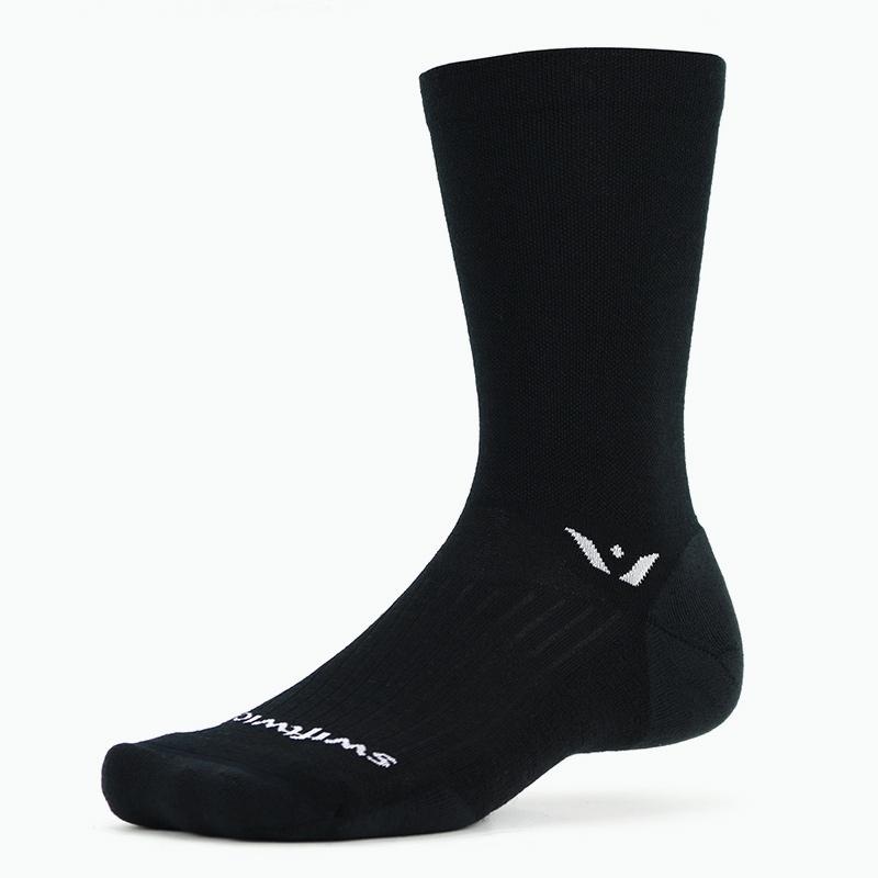 Swiftwick Pursuit Seven Men’s Wool Socks – 7″ Coal