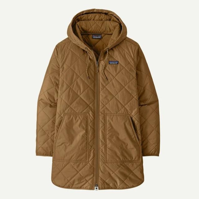 Womens Diamond Quilted Parka