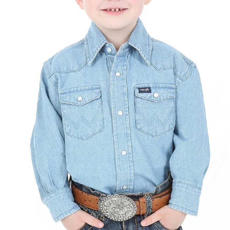 Wrangler Boy’s Cowboy Cut Snap Shirt