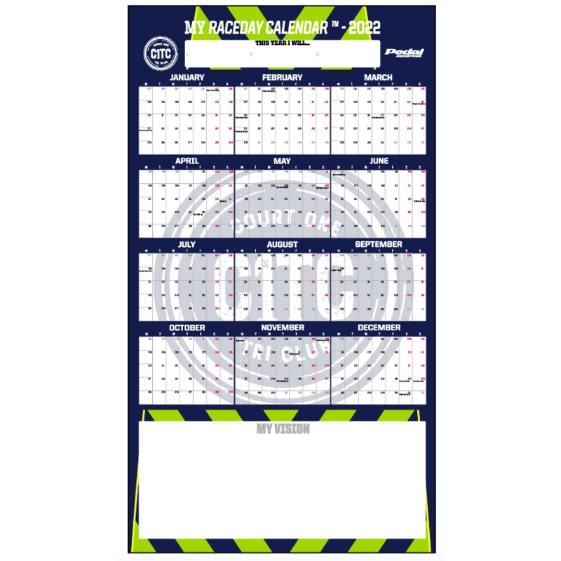 Court One Triathlon Club 2022 MY RACEDAY CALENDAR