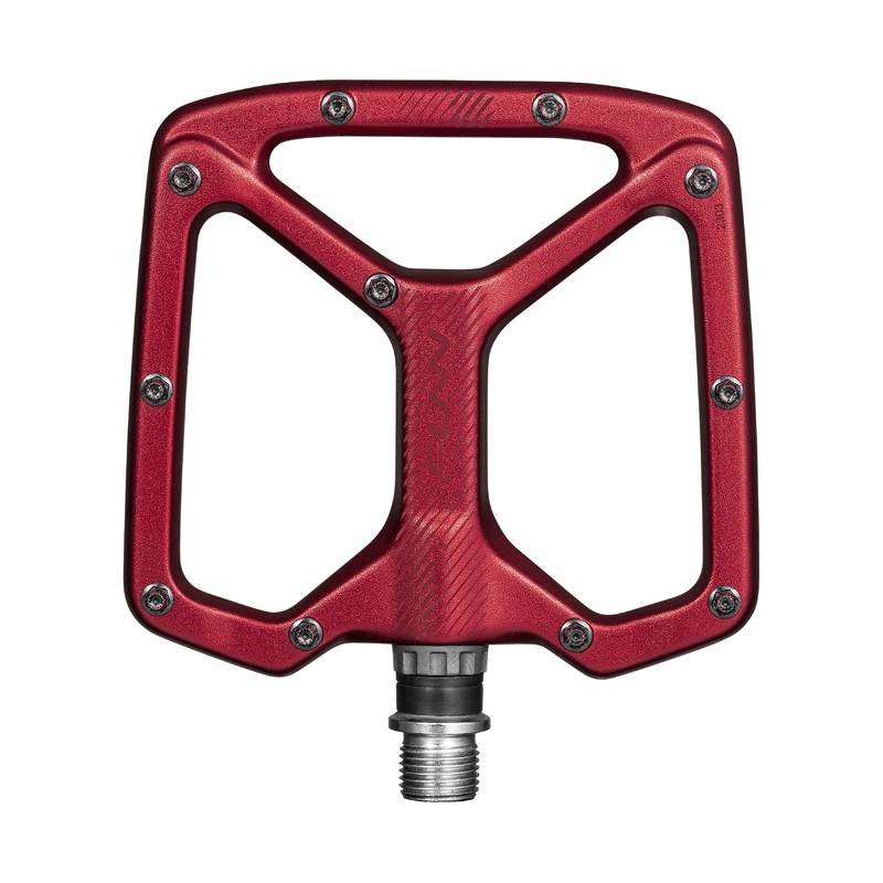 FUNN Python V2 Flat Aluminium Pedals – Standard – Red