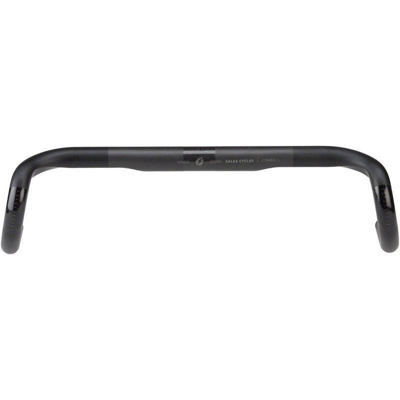 Salsa Cowbell Carbon Drop Handlebar – 31.8mm Clamp 44cm Width Carbon Black