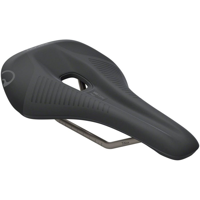 Ergon SRS Comp Saddle, TiNox XP, Black, Men’s Small/Medium