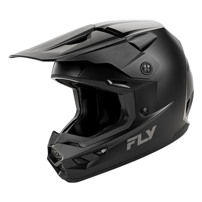 Fly Racing Kinetic Solid Helmet – Matte Black