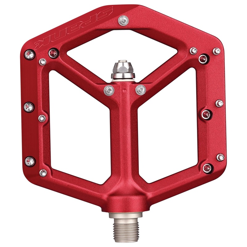 Spike Reboot Platform Bike Pedals- Red Red