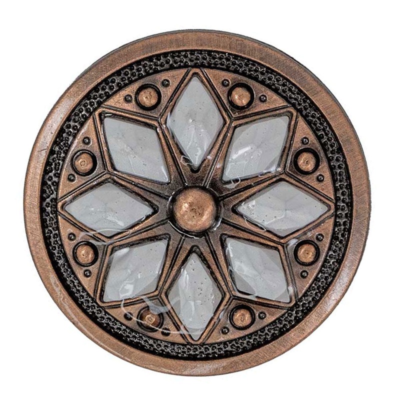 Aztec White Flower Concho