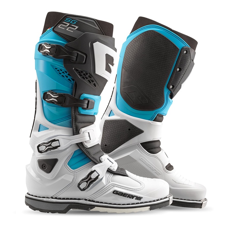 GAERNE SG 22 Boots Le White/Black/Light Blue – Part Number 2262-003-42